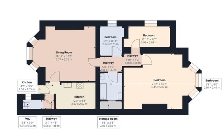 Flat 1, 45 Esplanade Road, Scarborough, North Yorkshire YO11 2AT