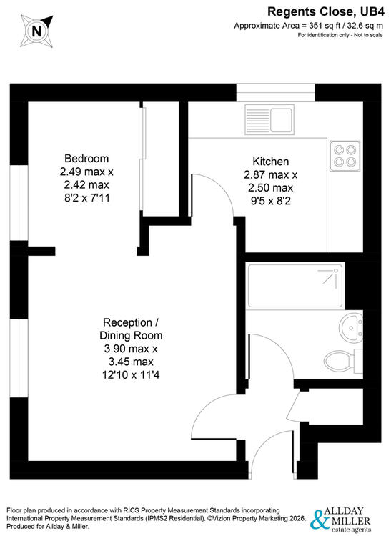 5 Regents Close , Hayes, Middlesex, Greater London UB4 8JY