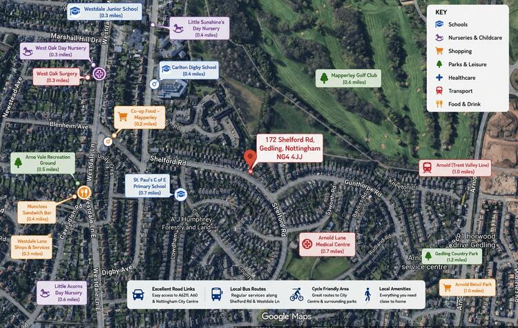 Building Plot adjacent 172 Shelford Road, Gedling, Nottingham NG4 4JJ