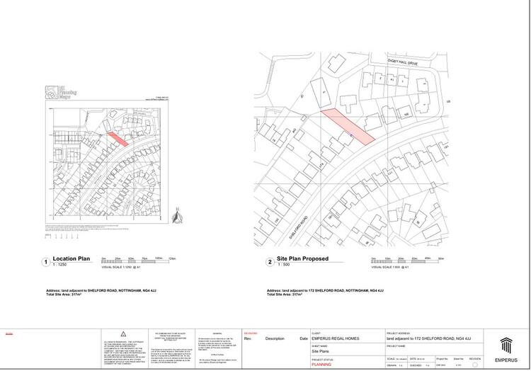 Building Plot adjacent 172 Shelford Road, Gedling, Nottingham NG4 4JJ