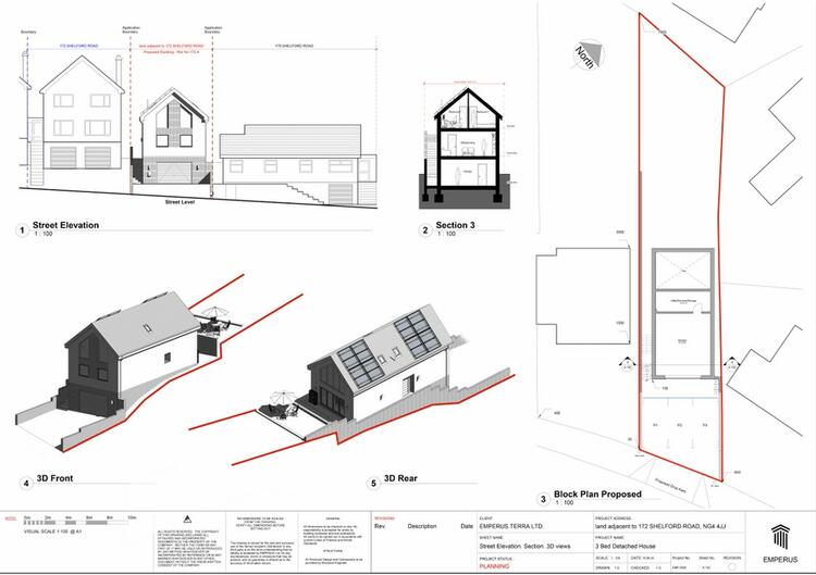 Building Plot adjacent 172 Shelford Road, Gedling, Nottingham NG4 4JJ