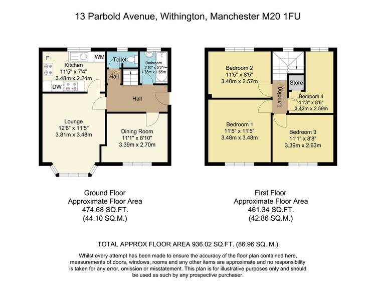 Four-Bedroom Semi-Detached House in Manchester